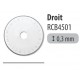 Lame 45mm DROITE - Pack 1 pièce