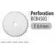 Lame 45mm perforation - Pack 1 pièce