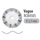 Lame 45mm Vague - Pack 1 pièce