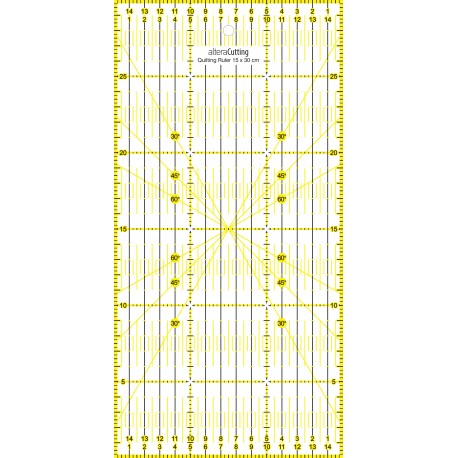 Régle de couture (quilt/patchwork) 15x30cm
