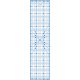 Règle de couture (quilt/patchwork) 15x60cm - BLEUE