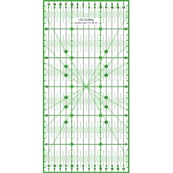 Règle de couture (quilt/patchwork) 15x30cm - VERT