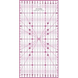 Règle de couture (quilt/patchwork) 15x30cm - ROSE